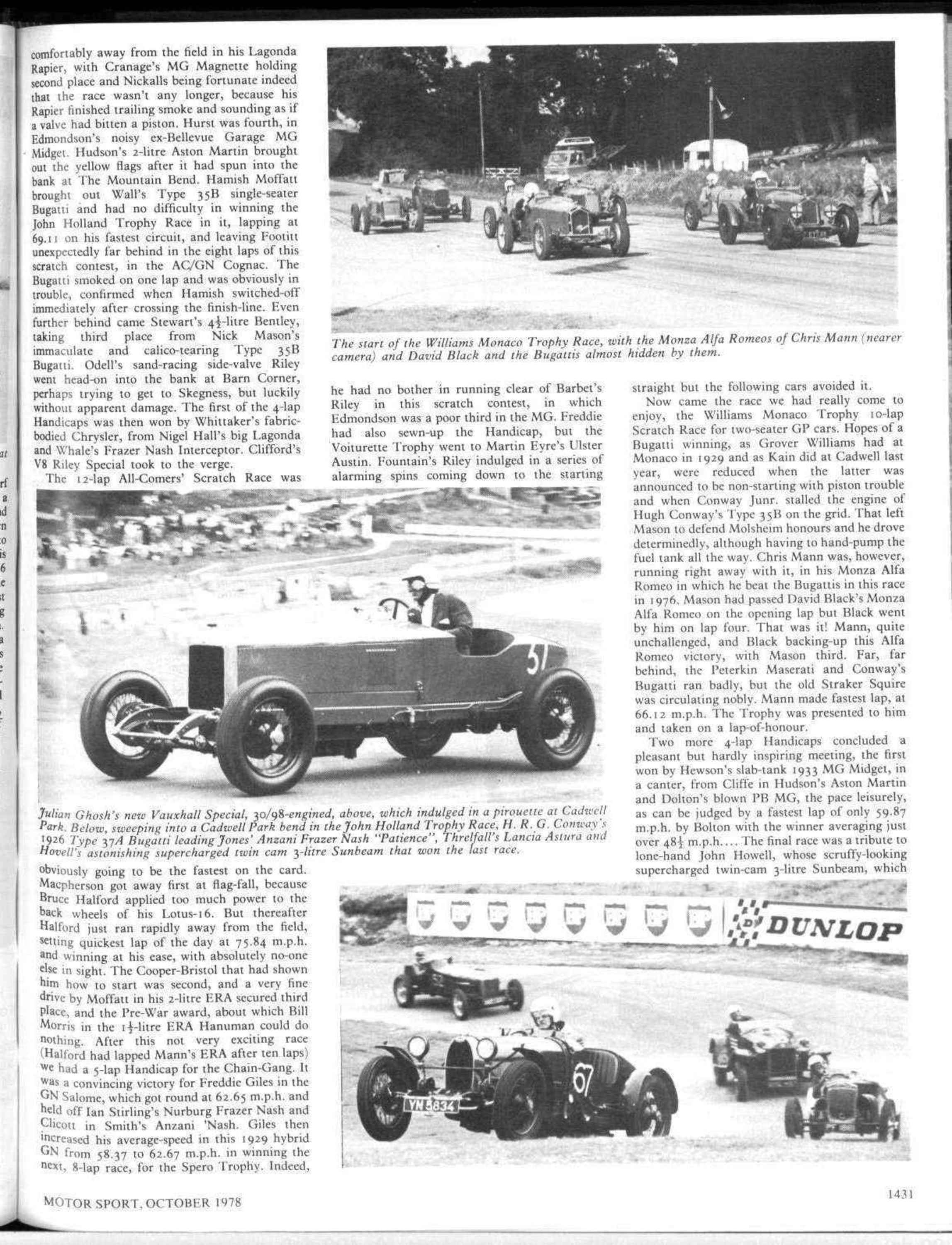 1978 Italian Grand Prix race report October 1978 Motor Sport Magazine