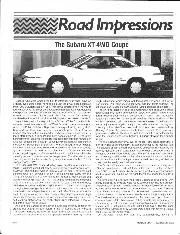 Road Impressions: Subaru XT 4WD Coupé - Left