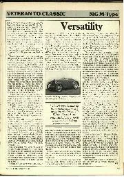 Veteran to classic: MG M-type - Left