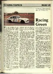 Tuning topics: MGB V8 - Left