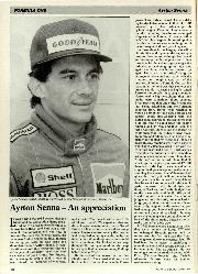 Ayrton Senna - An appreciation - Left