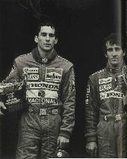 Ayrton Senna by Alain Prost - Left