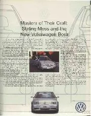 Masters of their craft: Stirling Moss and the New Volkswagen Bora - Left