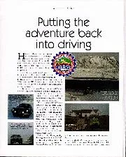 Putting the adventure back into driving - Left