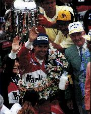 In the hot seat -- Rick Mears - Right