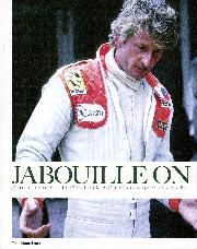 Professorial Jabouille on his fiery Renault team-mate Arnoux - Left