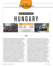 Grand Prix Notebook – Hungary - Left