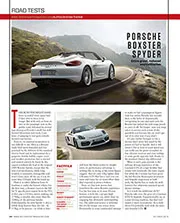 Porsche Boxster Spyder - Left