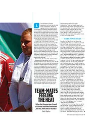 Team-mates feeling the heat - Right