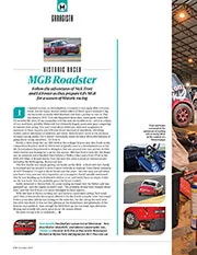 Historic racer: MGB Roadster - Left