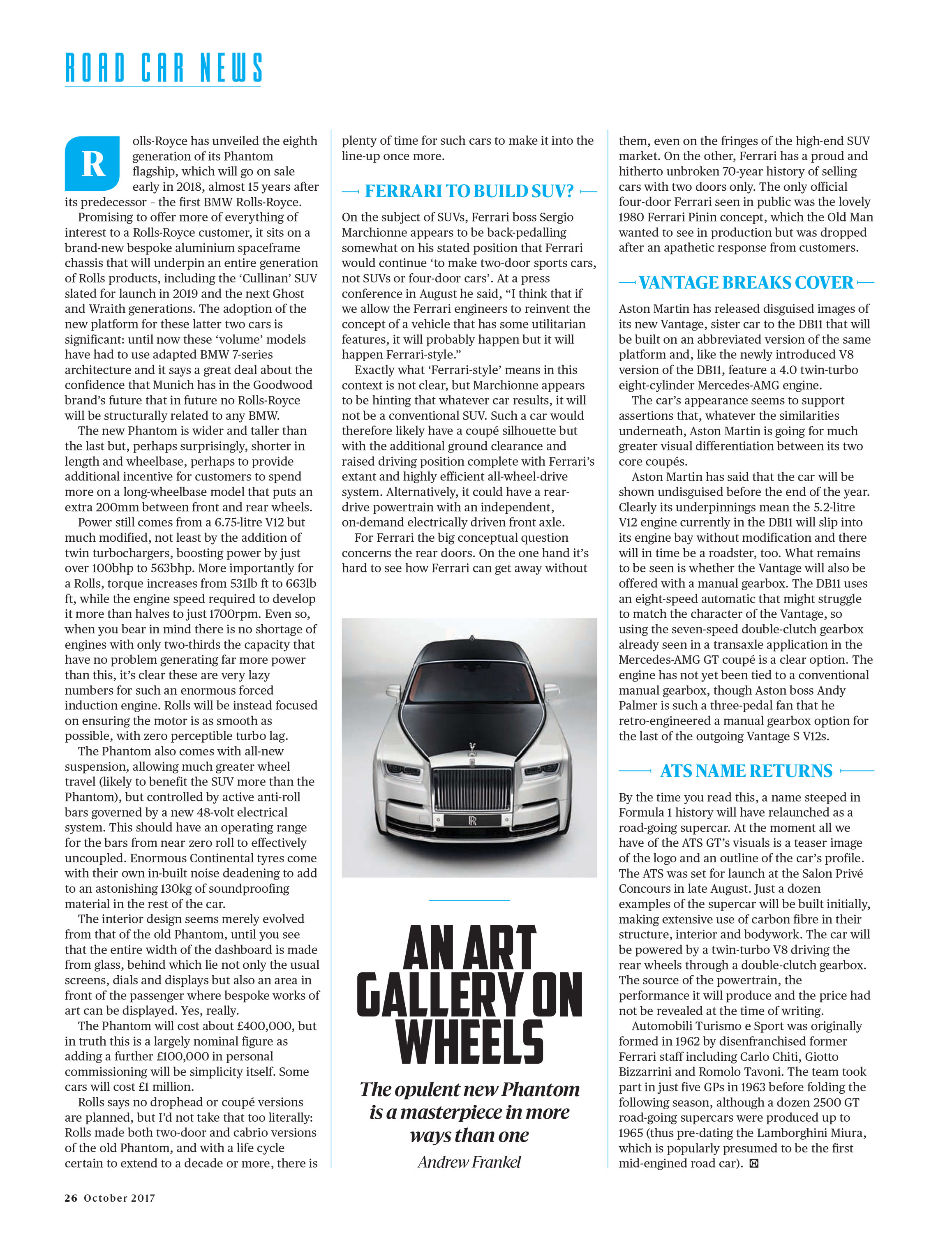 An Art Gallery On Wheels Motor Sport Magazine Archive