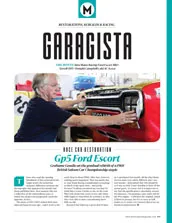 Race car restoration: Gp5 Ford Escort - Left