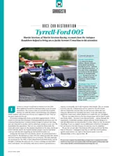 Race car restoration: Tyrrell-Ford 005 - Left