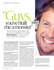 'Guys, you've built me a monster': Jenson Button on his championship-winning Brawn GP car - Left