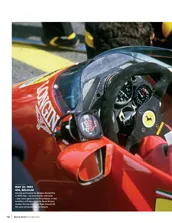 Parting shot: René Arnoux checks lap times at Spa, 1983 - Left
