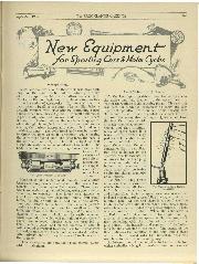 New Equipment for Sporting Cars & Motor Cycles, September 1924 - Left