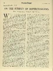 A TECHNICAL TALK ON THE SUBJECT OF SUPERCHARGERS. - Left