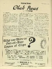 Club news, September 1930 - Left