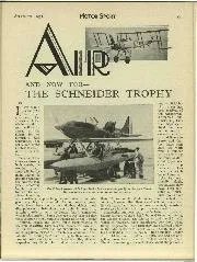 AIR AND NOW FOR THE SCHNEIDER TROPHY - Left