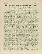 BEFORE THE ERA OF LITTLE TIN BOXES - Left