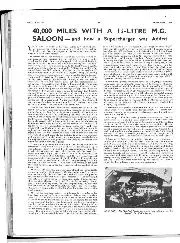 40,000 MILES WITH A 11/4-LITRE M.G. SALOON — and how a Supercharger was Added - Left