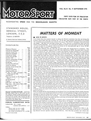 Matters of moment, September 1970 - Left