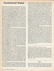 Continental Notes, September 1970 - Left