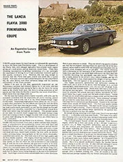 Road test: The Lancia Flavia 2000 Pininfarina Coupe - Left