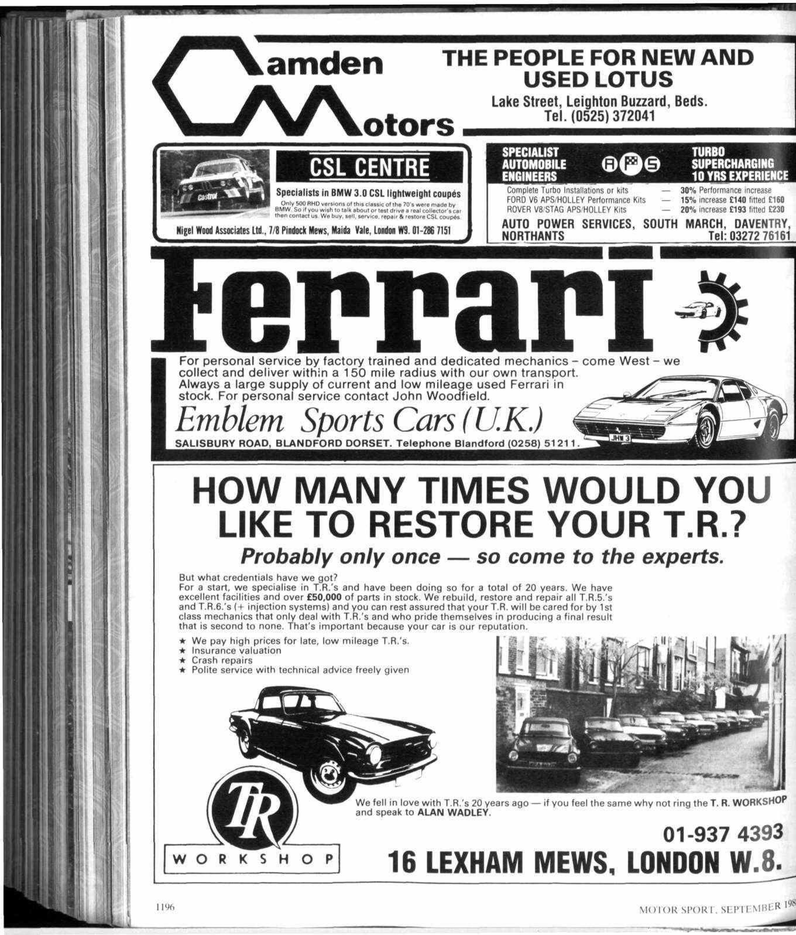 Gordon Murray September 1981 - Motor Sport Magazine