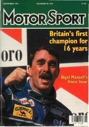 Cover image for September 1992