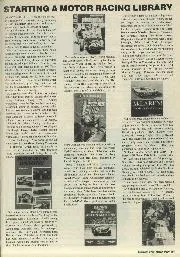 Starting a motor racing library - Left