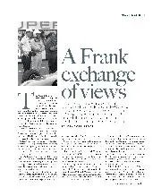 A frank exchange of views - Left