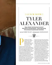 Lunch with... Tyler Alexander - Left