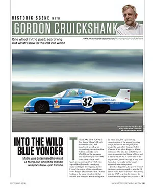 Historic scene with Gordon Cruickshank - Left