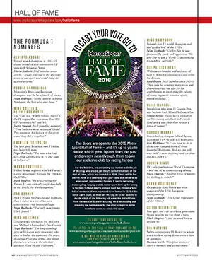 Hall of Fame: The Formula 1 nominees - Left