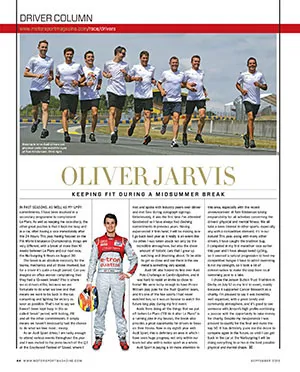 Keeping fit during a midsummer break - Left