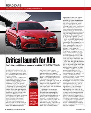 Road car news - Left