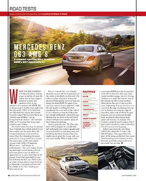 Mercedes-Benz C63 AMG S - Left