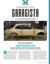 Race car restoration: Gp5 Ford Escort - Left