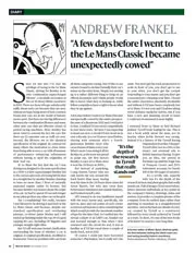 Andrew Frankel: ‘Driving a continuation Bentley Blower at Le Mans’ - Left